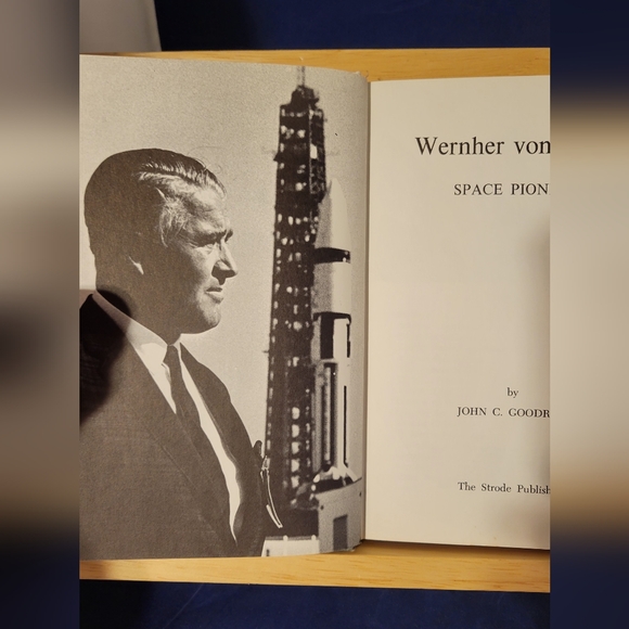 VTG HC Wernher Von Braun Space Pioneer By Goodrum 1969 1st Edition Very Good - Picture 5 of 8